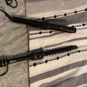Flat iron and curl wand